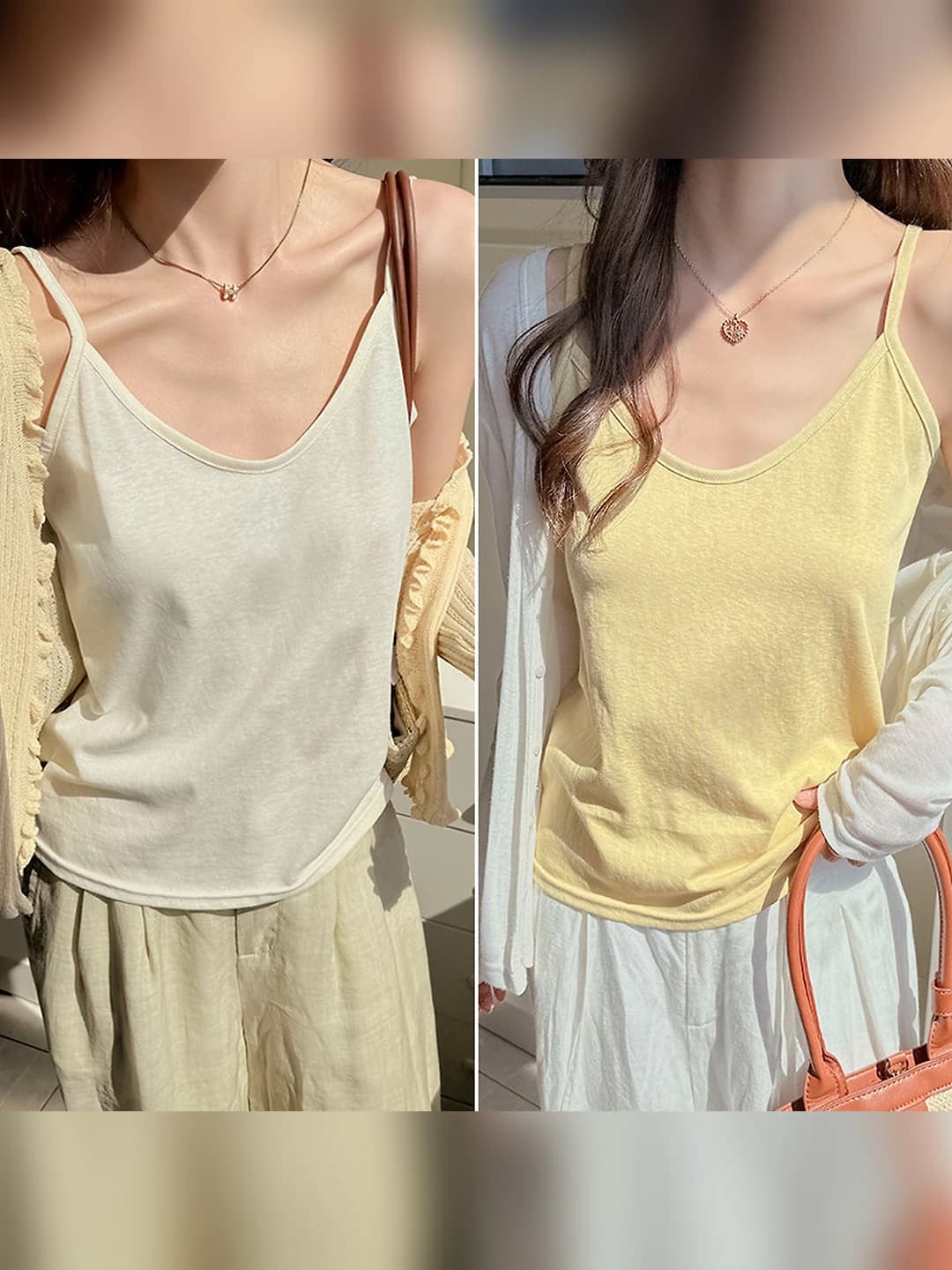 Light yellow + Light apricot (2 pcs)