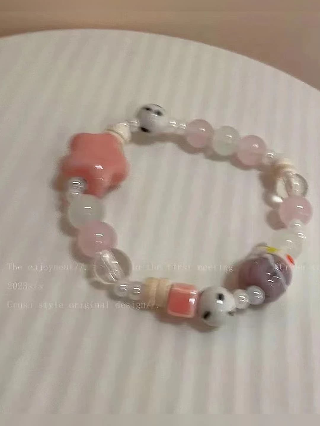 Pink star bracelet