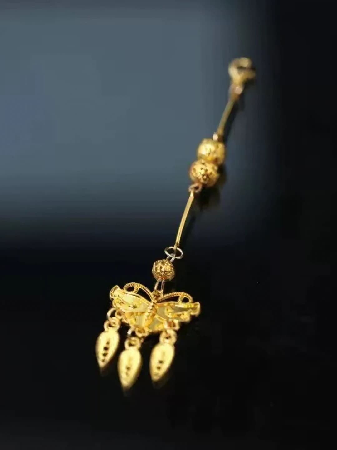 1303 Butterfly forehead chain, single