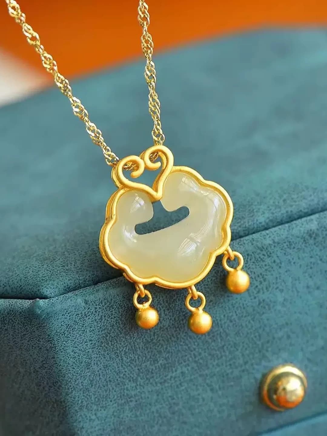 M54 New Chinese style Ruyi lock necklace