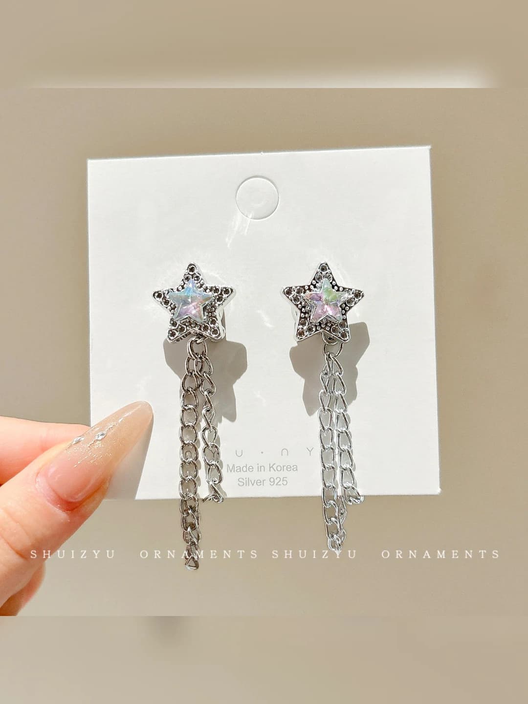 Five-pointed star magnetic clasp 1 pair