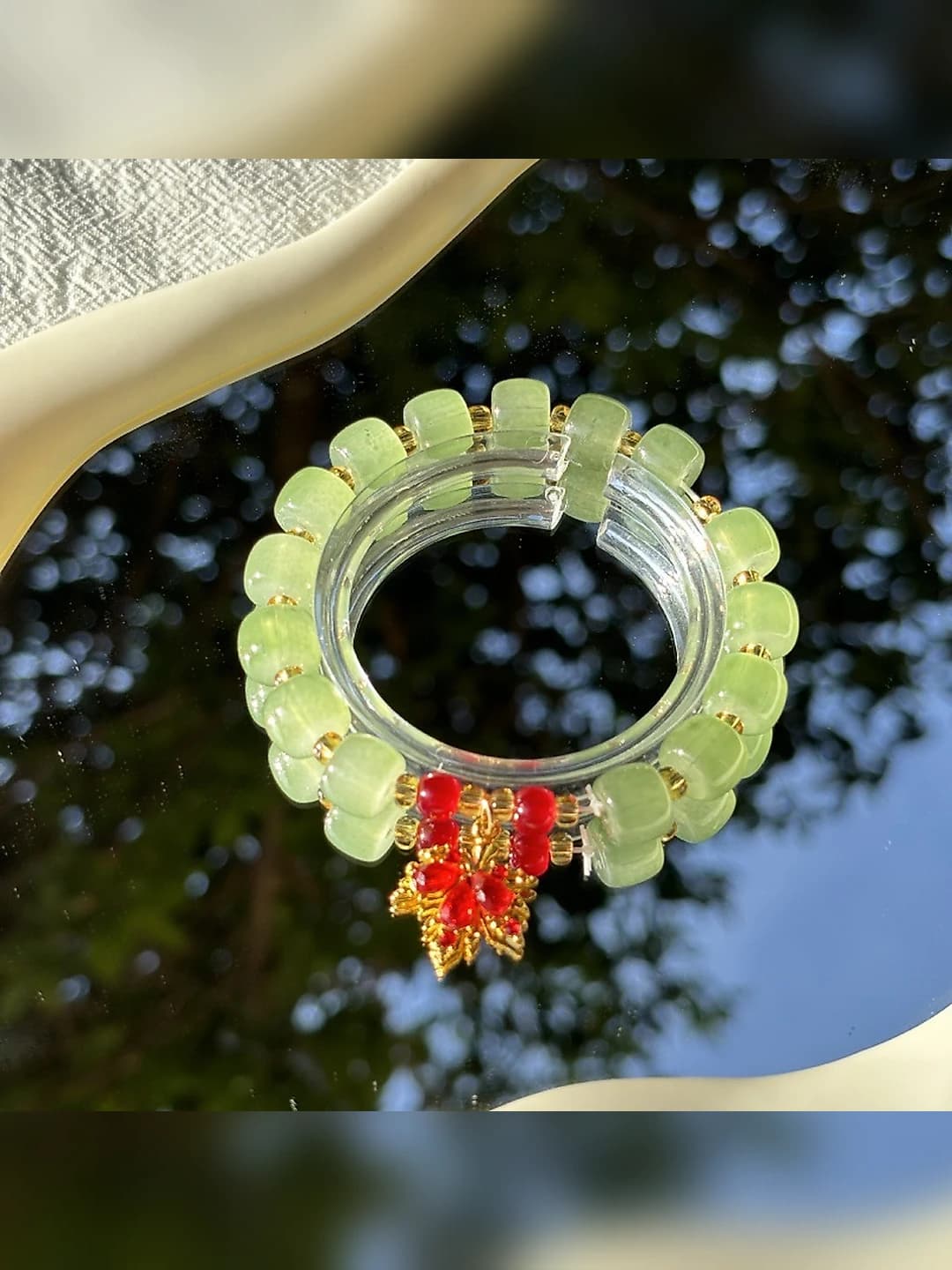 Red maple, Dundun green bead