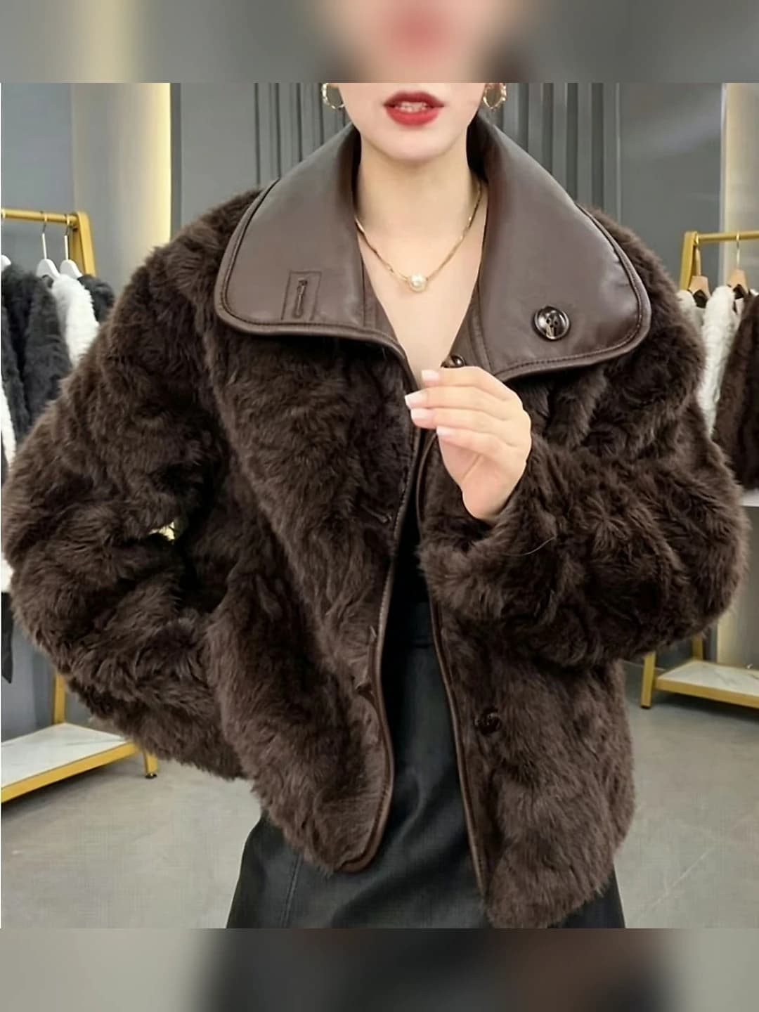 Brown-dark brown sable, reversible