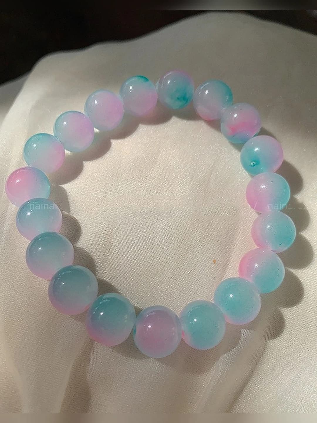 10m маленький синий-розовый стекло