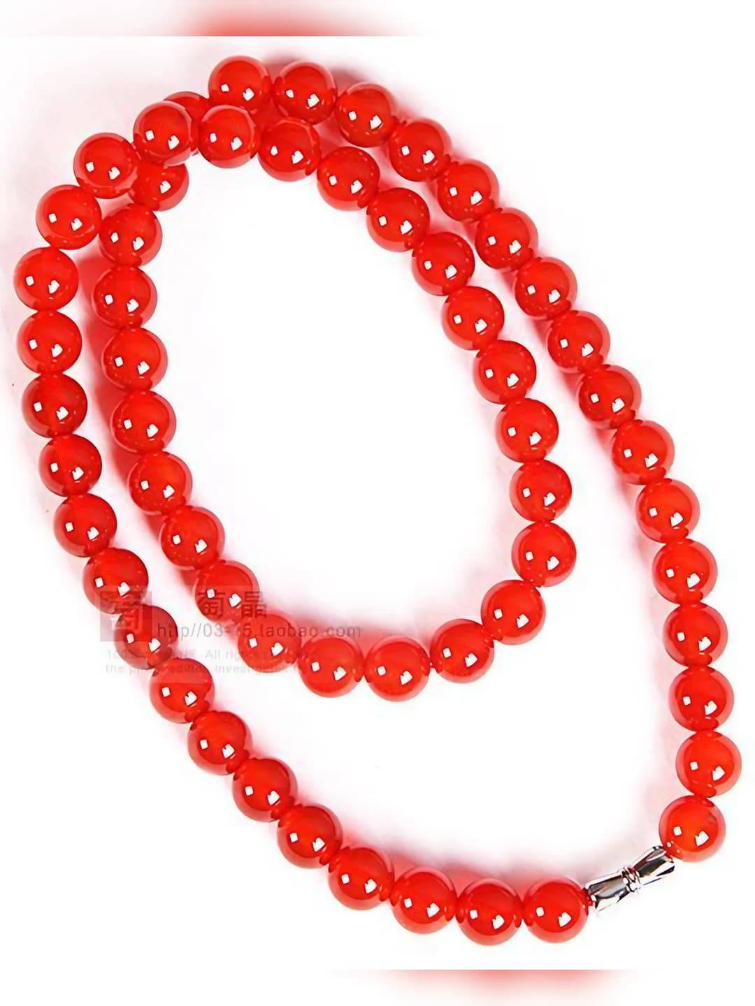 Red jade bracelet + necklace
