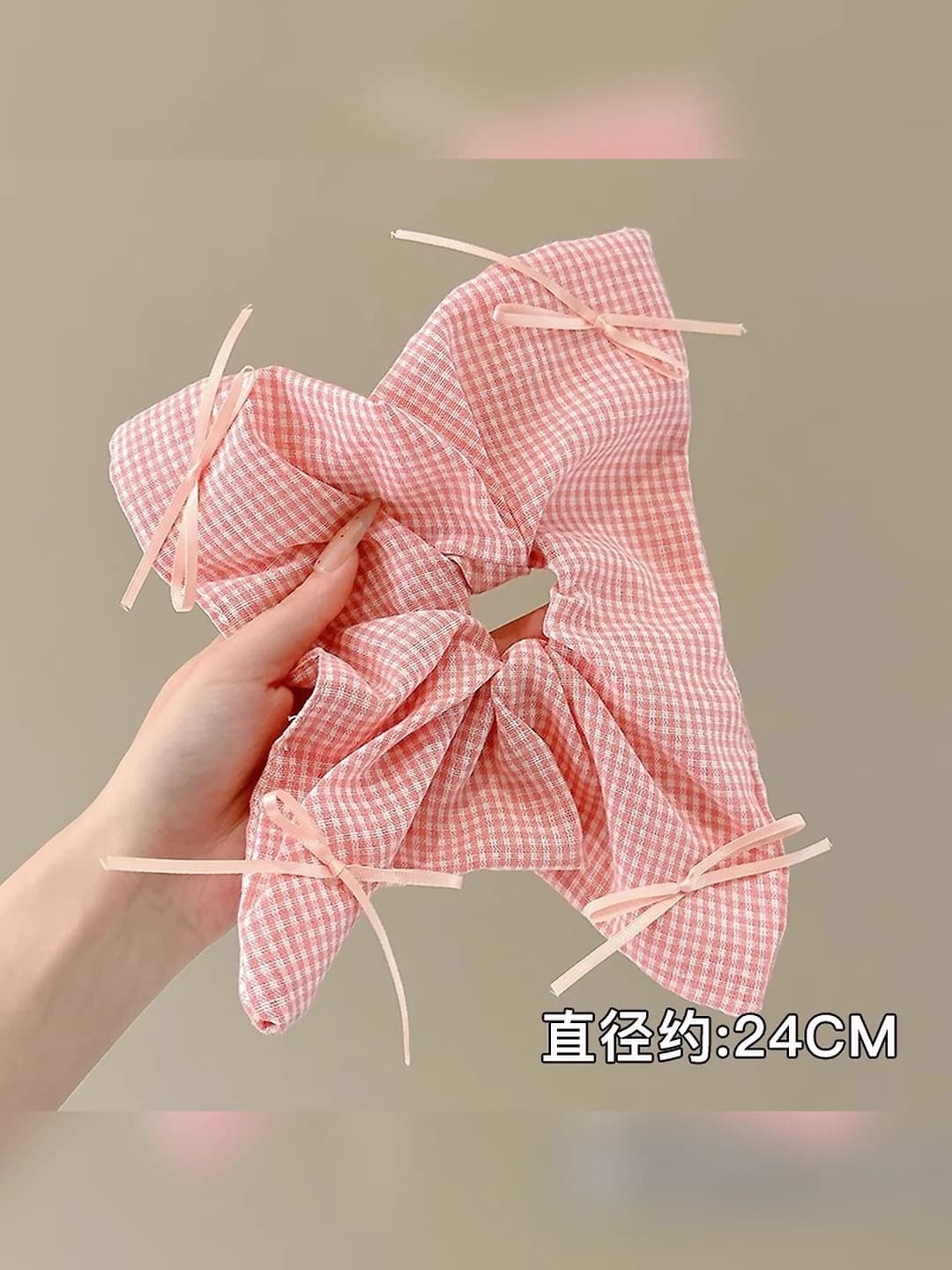 11# Pink-White Scarf