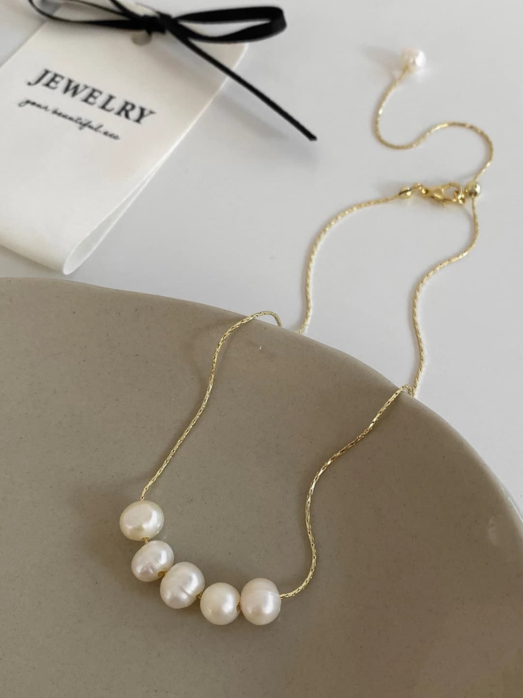 Pearl pendant necklace B-257