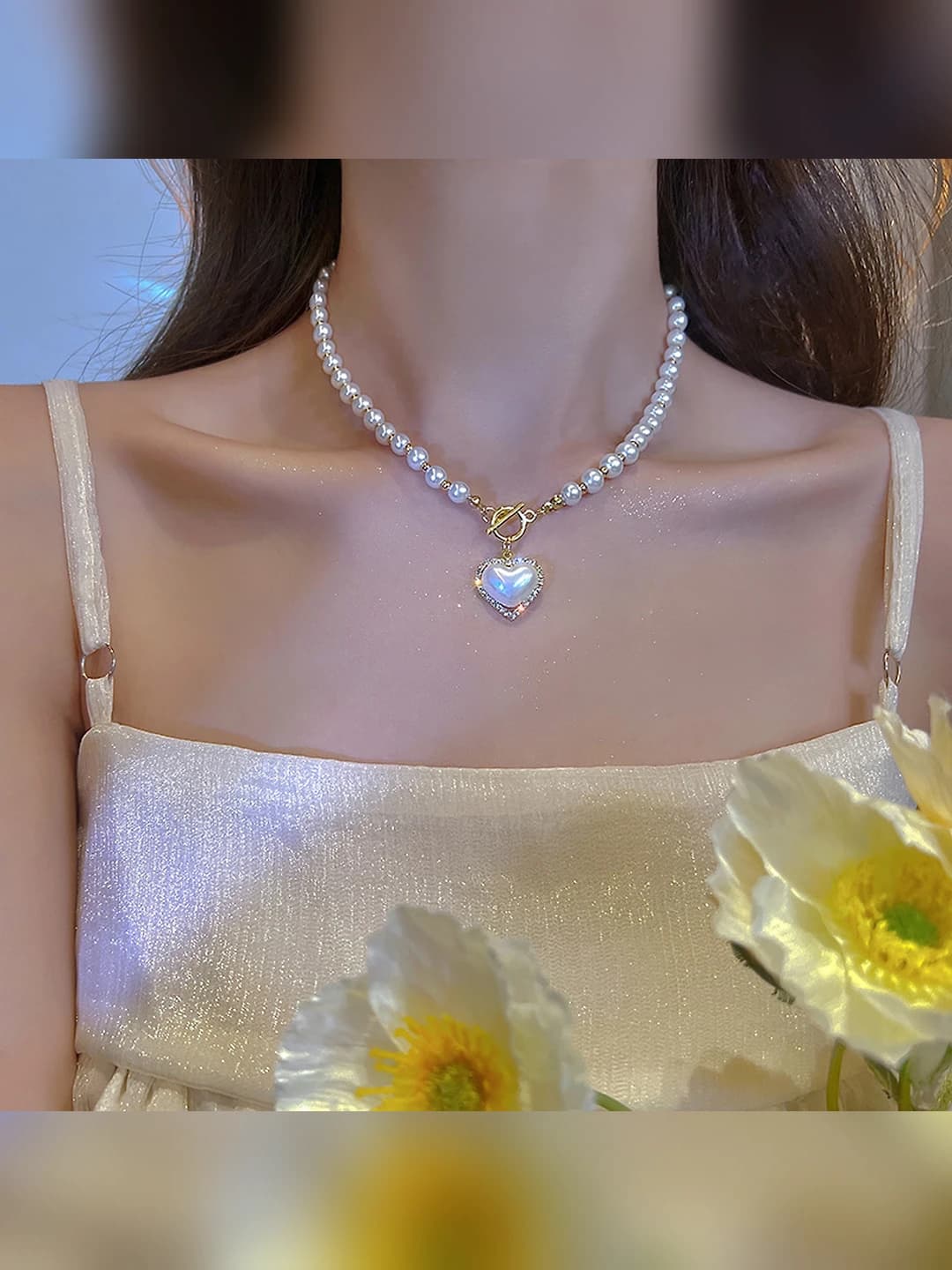 Mermaid heart necklace