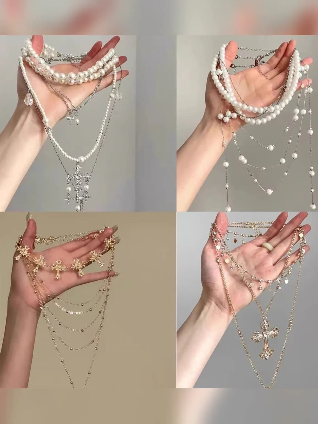 Ayollar uchun fransuz uslubidagi barokko dizaynli perina va tassel chiziqli retro qulf bo'g'ini zanjiri
