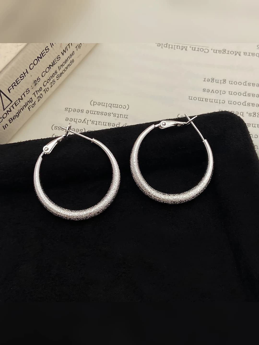 Silver earrings