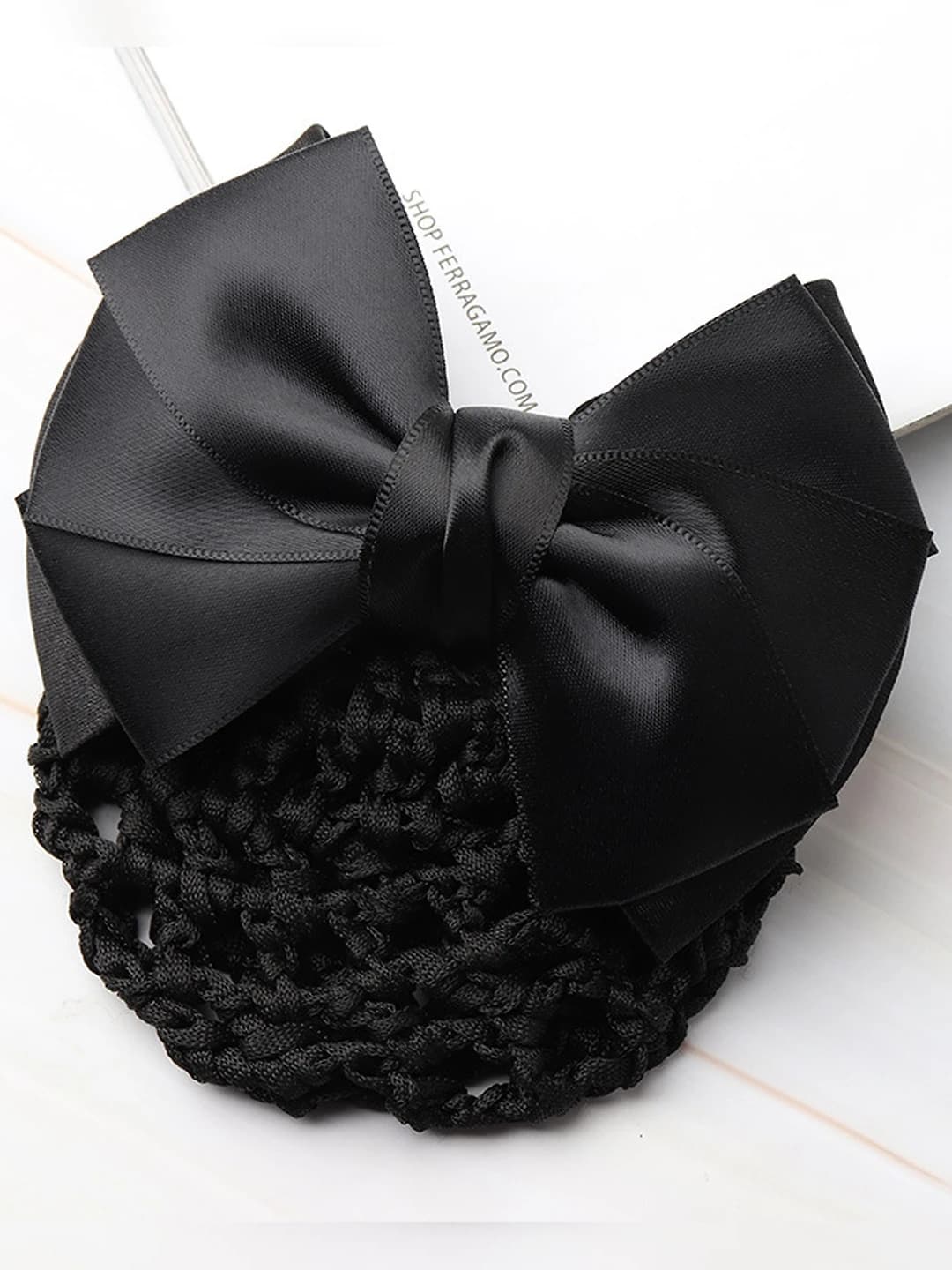 Black, three solid segments, black mesh