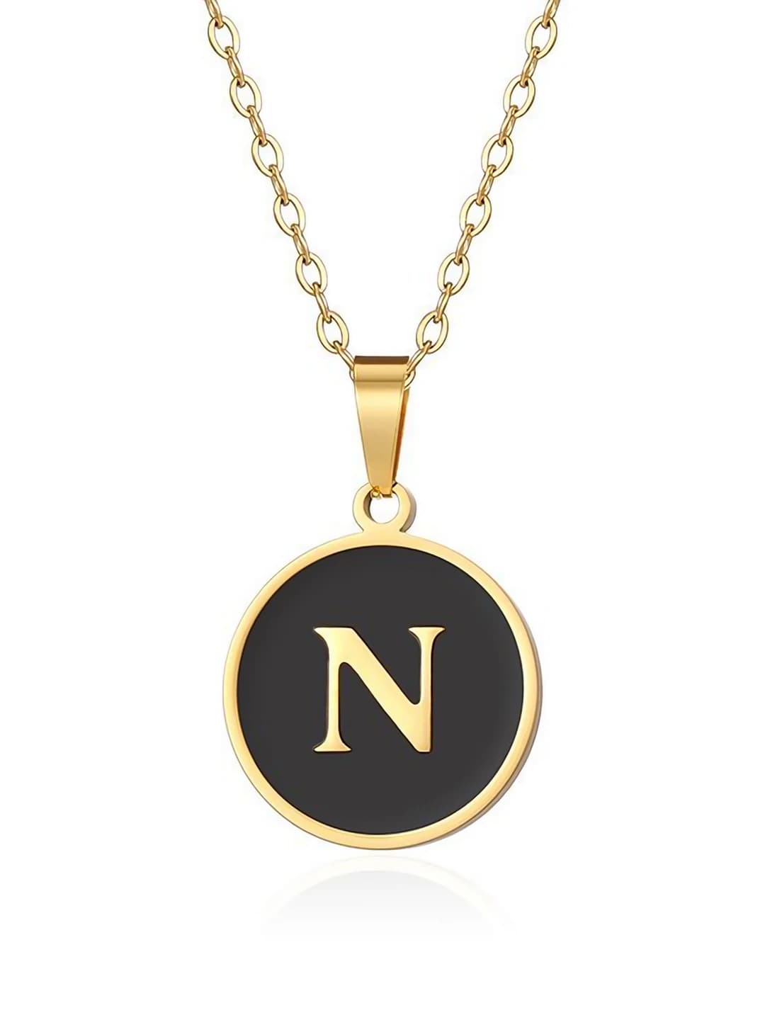 Gold letter - N