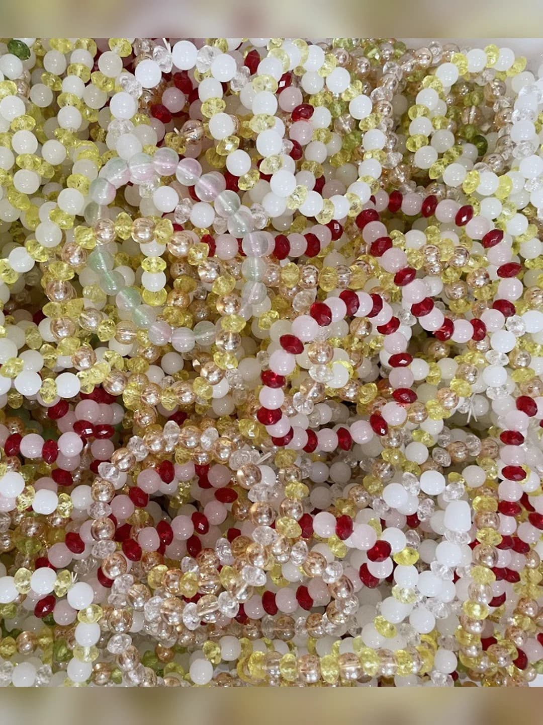 Small mixed glass beads