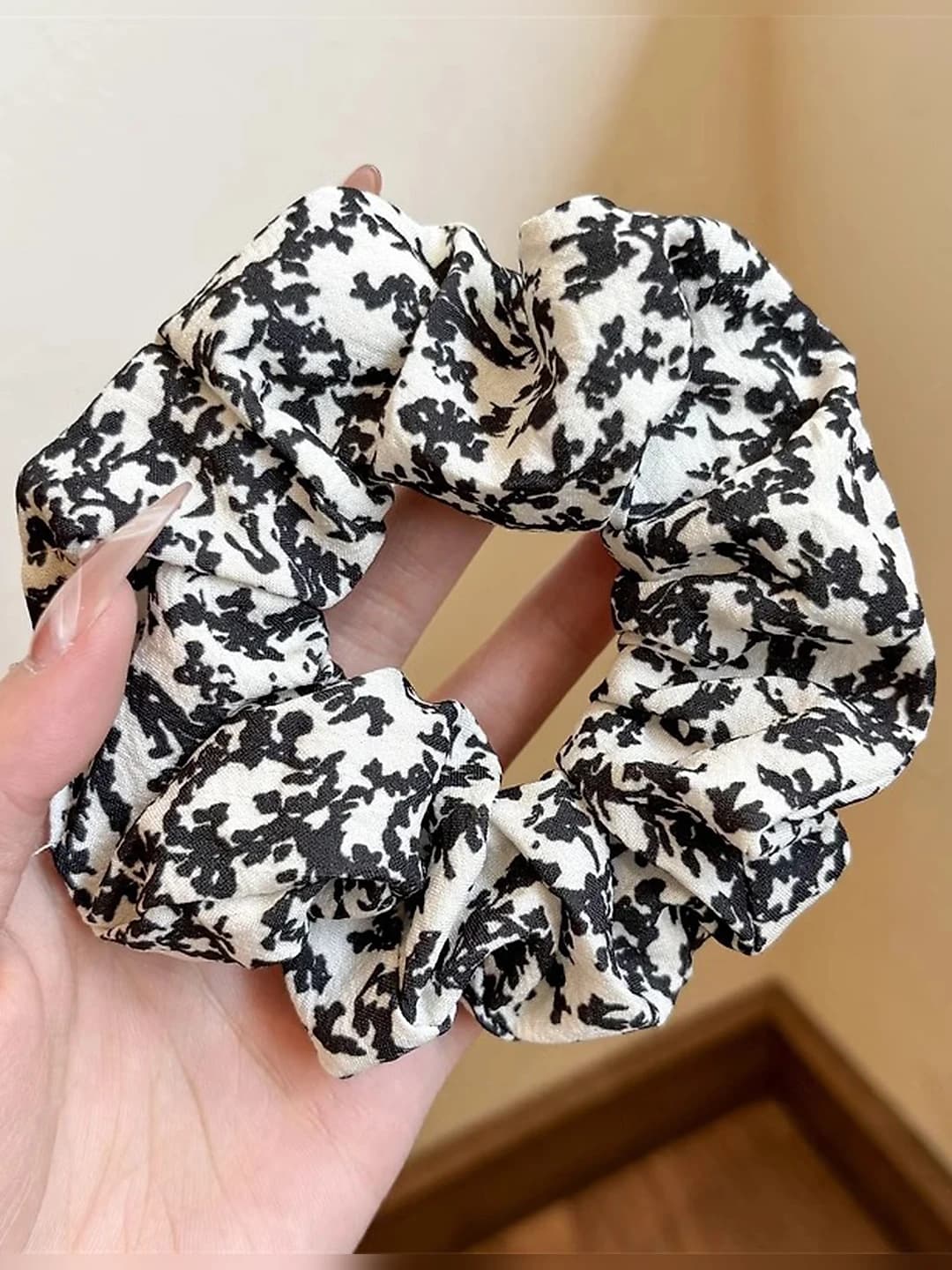 4# Black, floral
