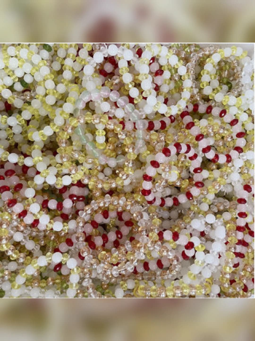 Small mixed glass beads
