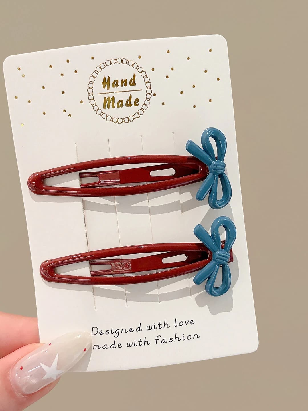 2# Blue BB clips (2 pcs, 6 cm)