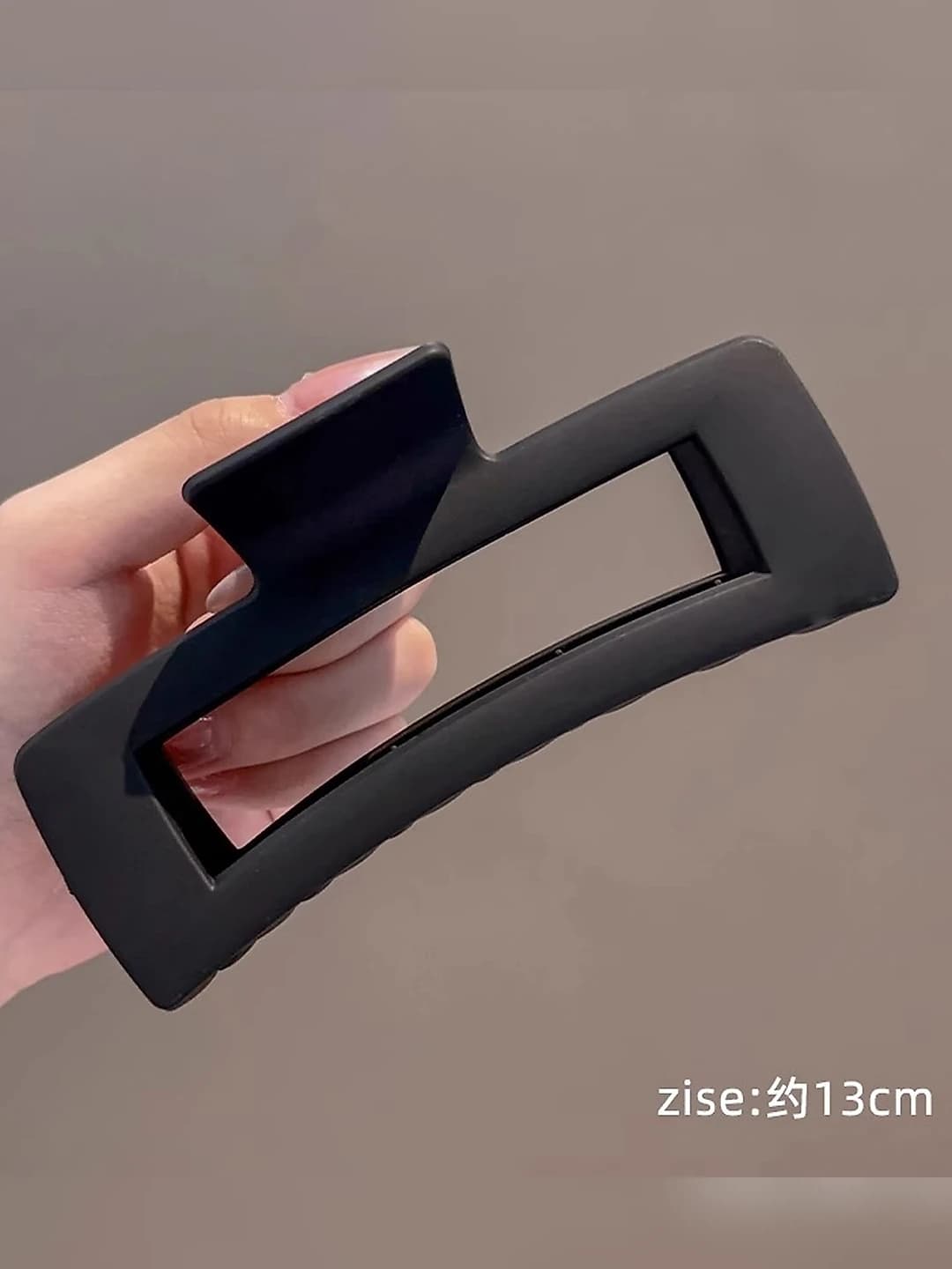 15# Matte black square clip. 13 cm