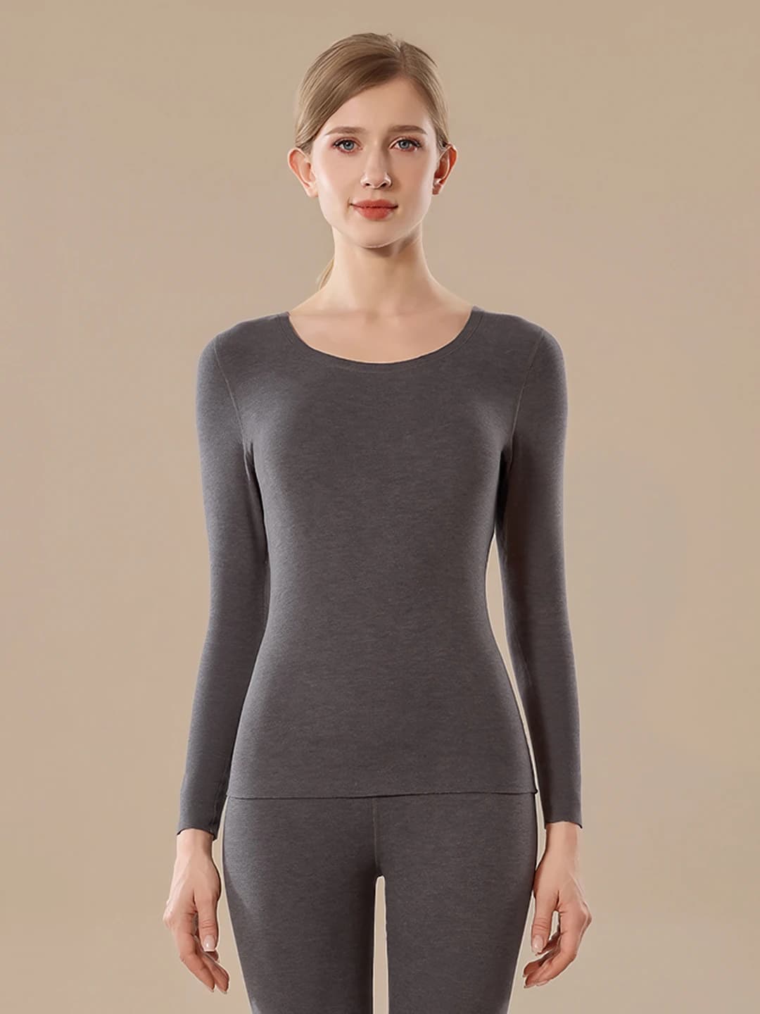 Women's seamless, cloud grey
