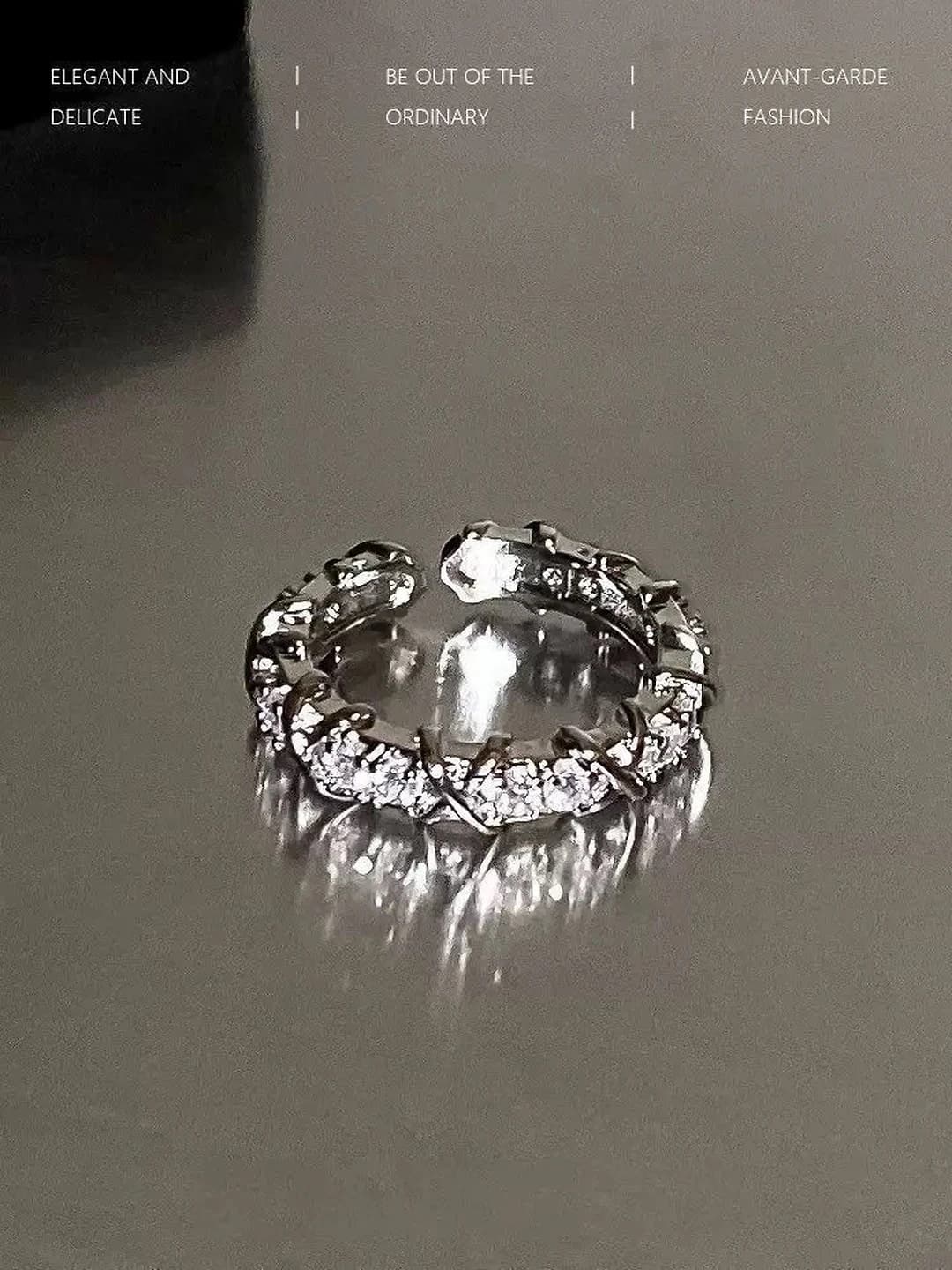 Diamond wrapped ring