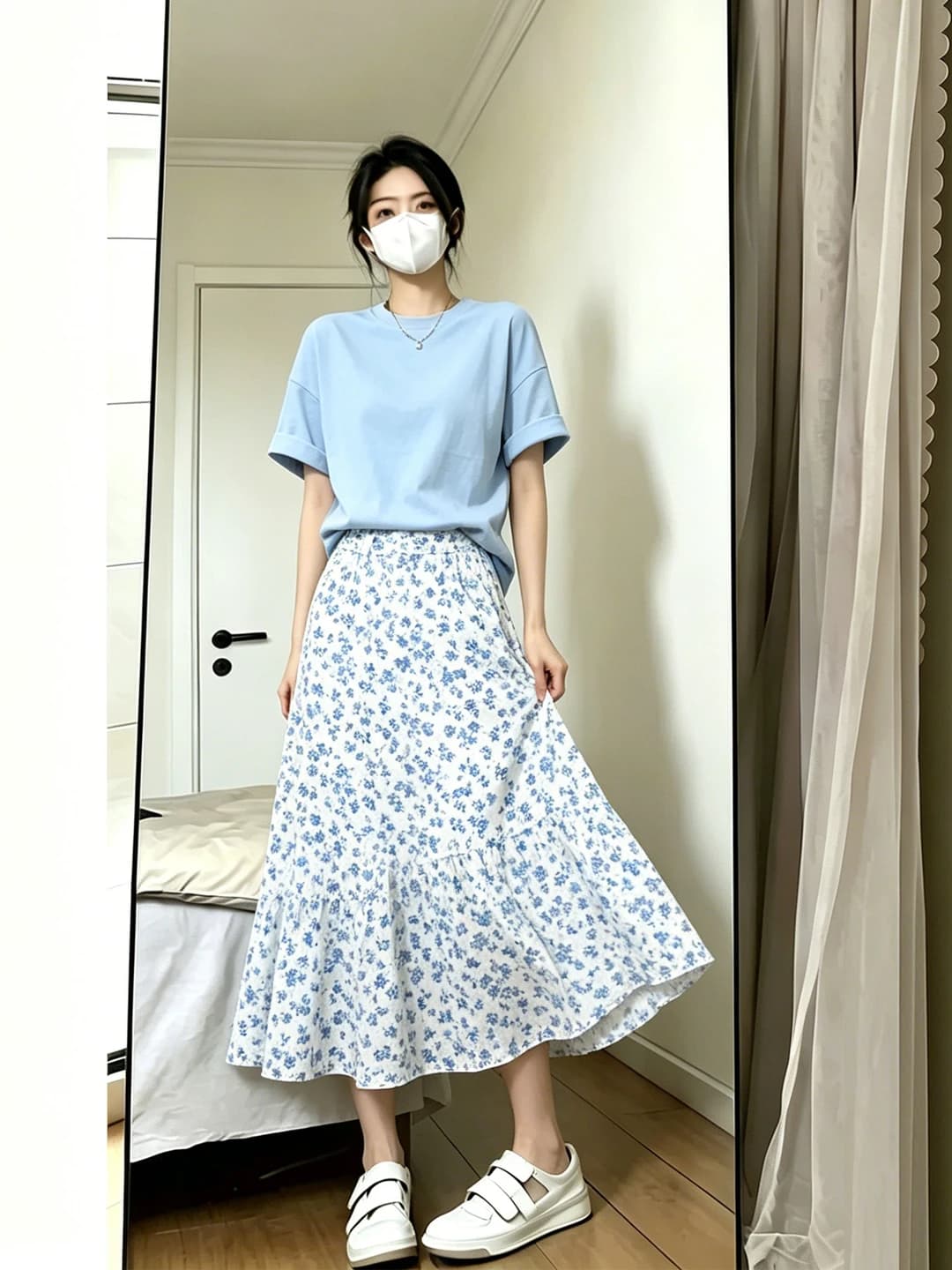 Milk blue [100% Cotton]