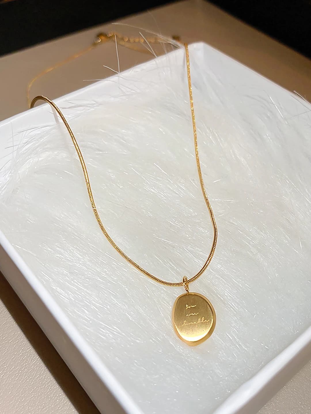 8# Gold, letter, titanium steel