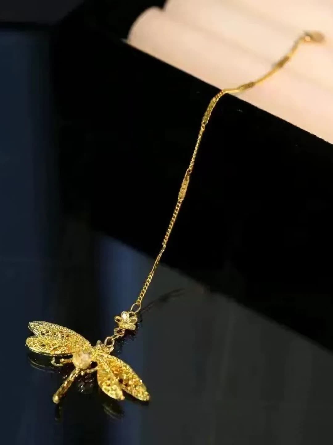 1302 Dragonfly forehead chain, single