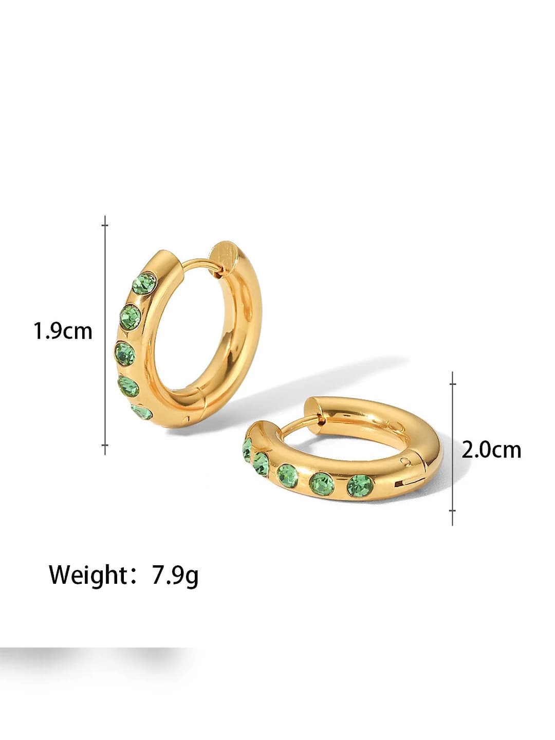 4-16 green diamond gold