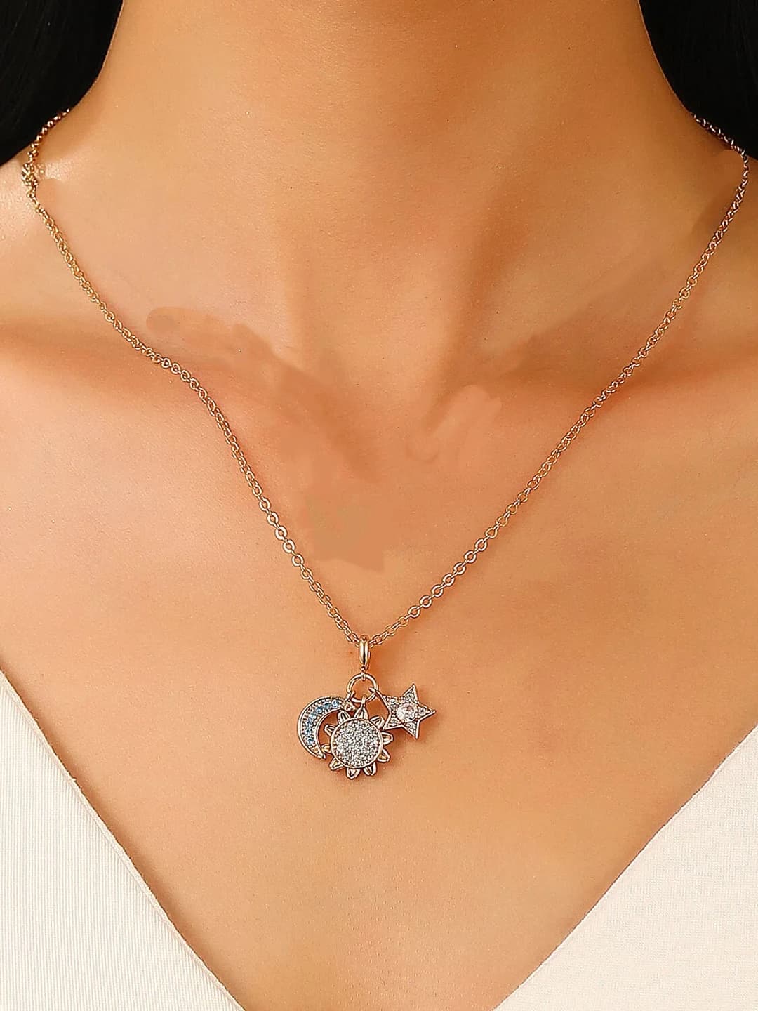 KC gold necklace N-983