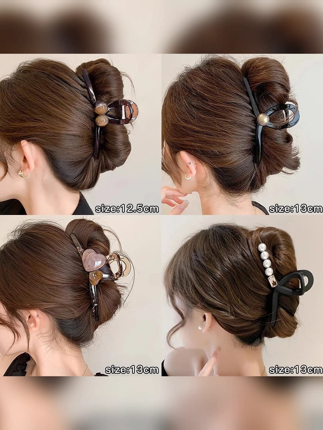 Women's large plastic claw clip in Korean style, headwear