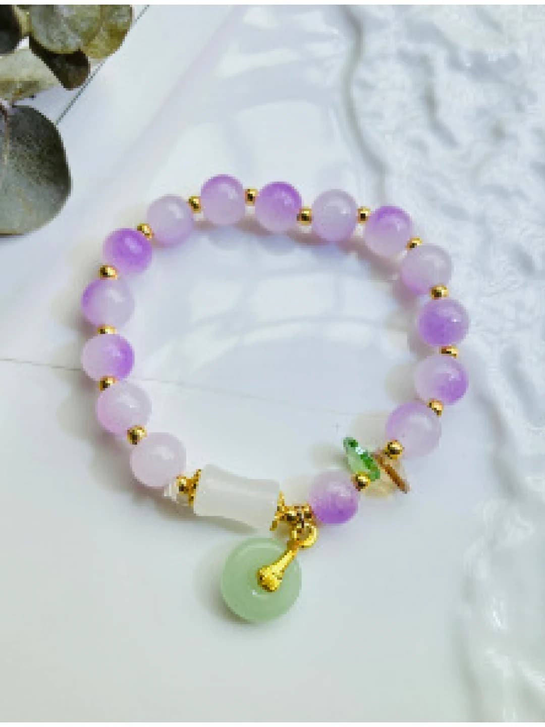 Purple-green bracelet