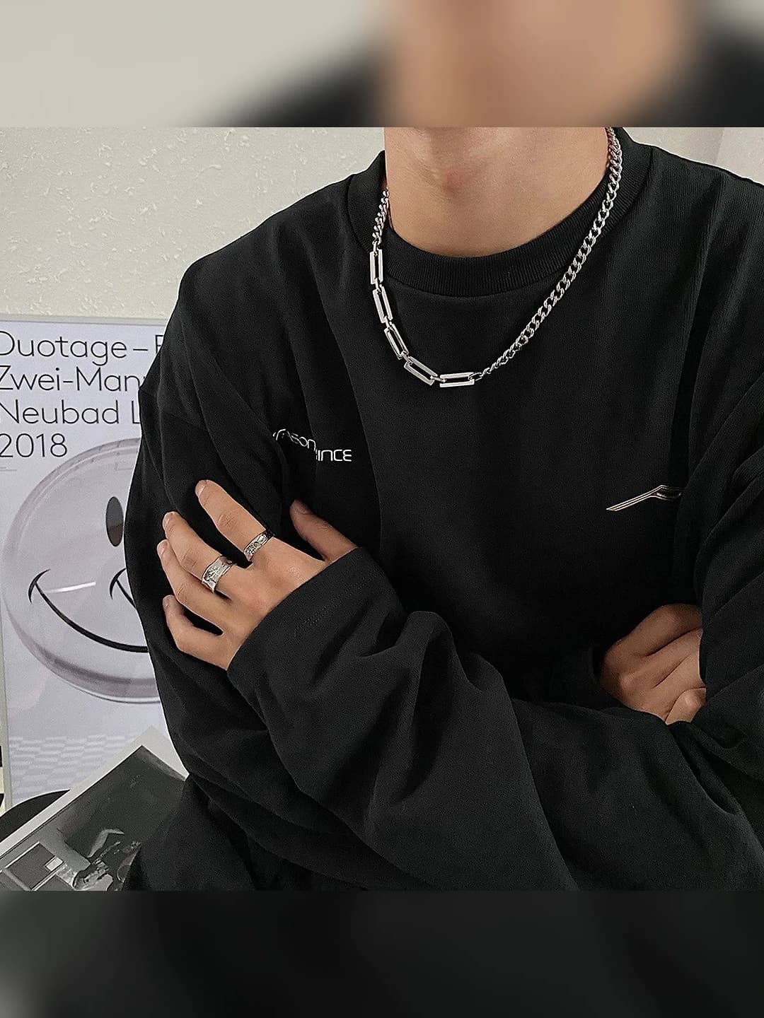 Cuban link titanium chain