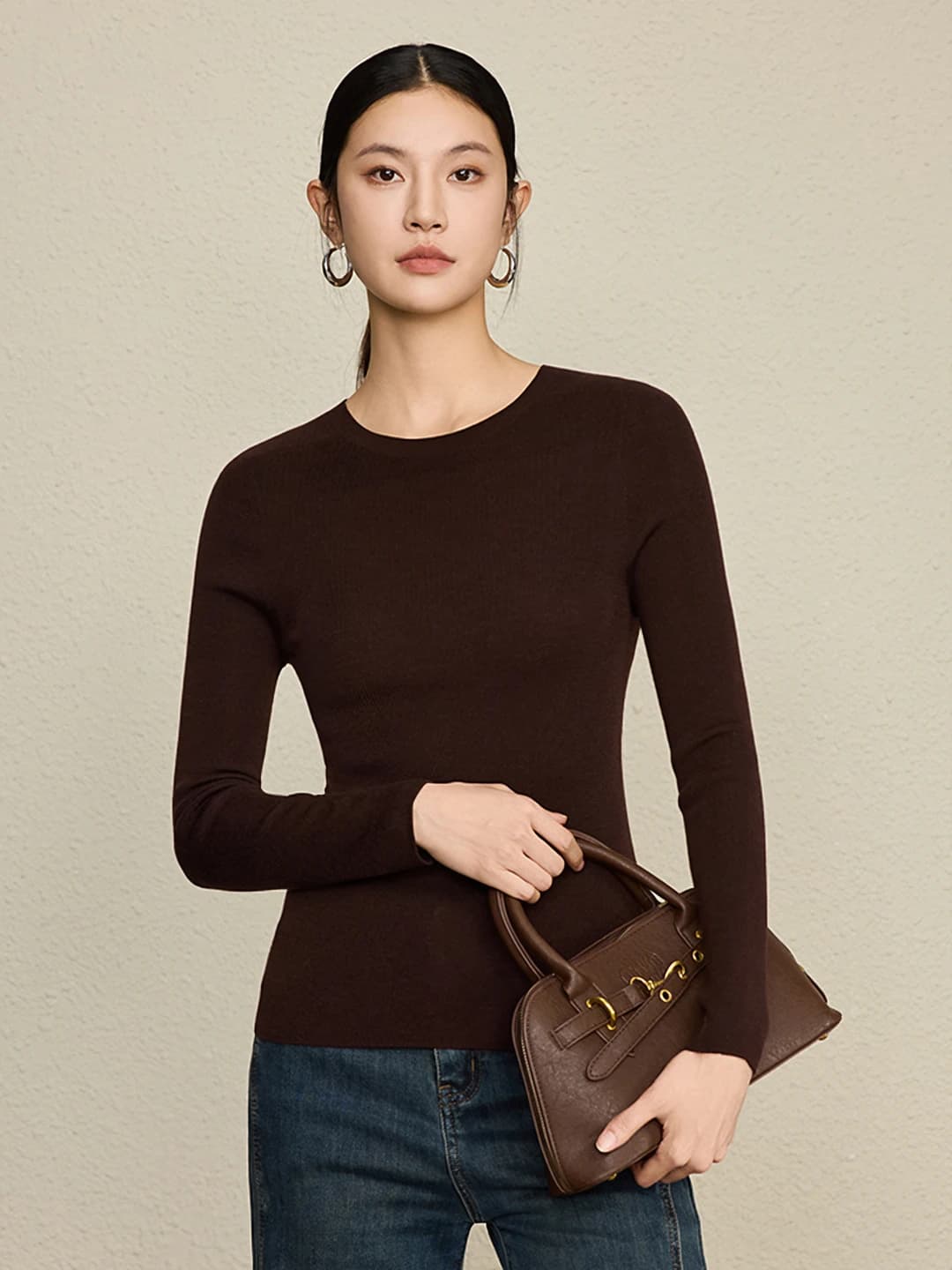 Coffee, 100% wool