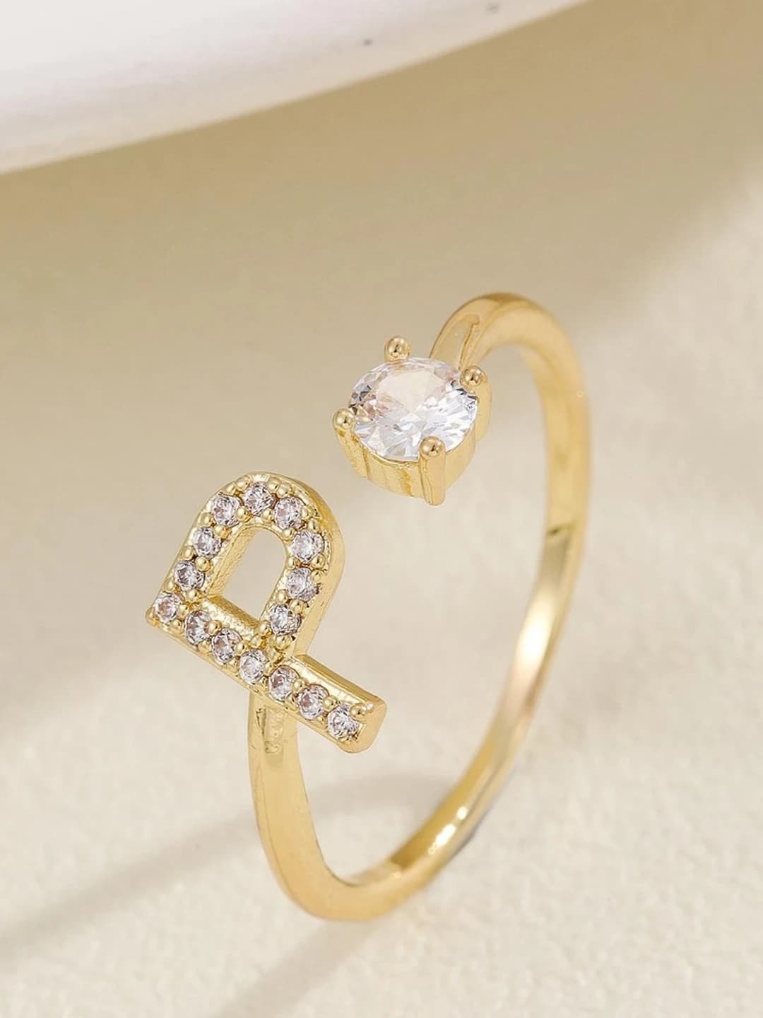 Gold letter P
