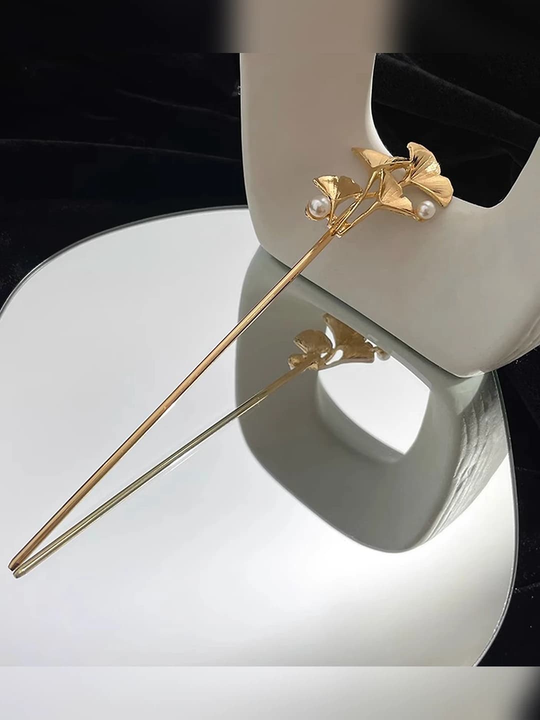 2# Pearl fan-shaped gold