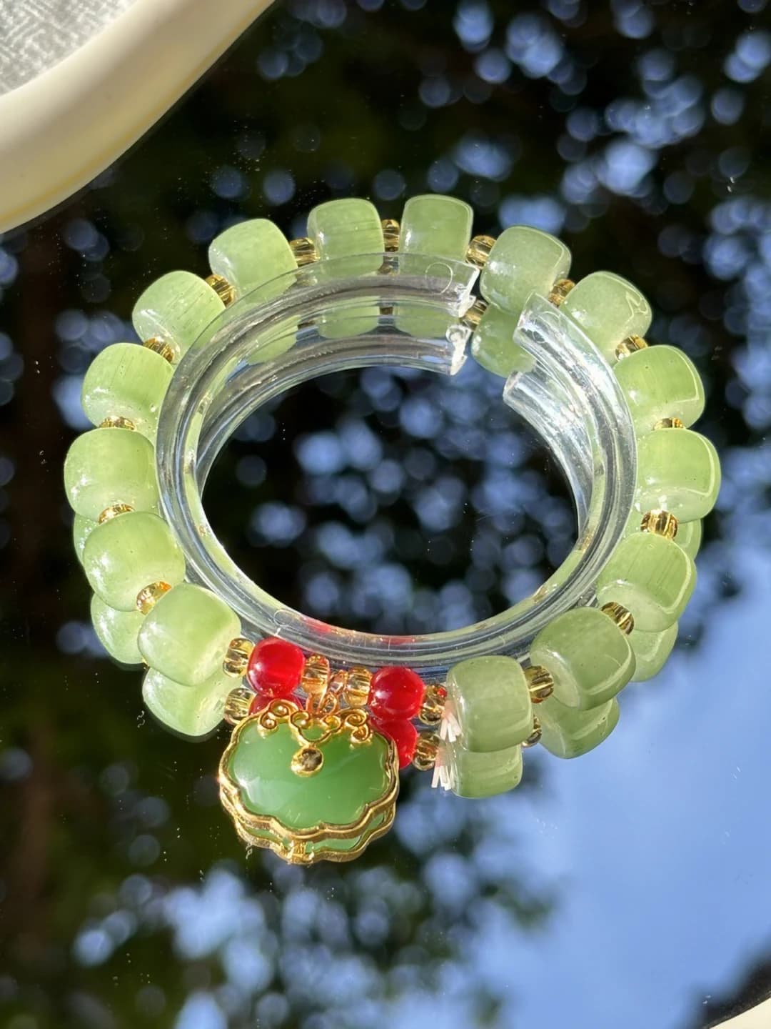 Teal safety lock bracelet