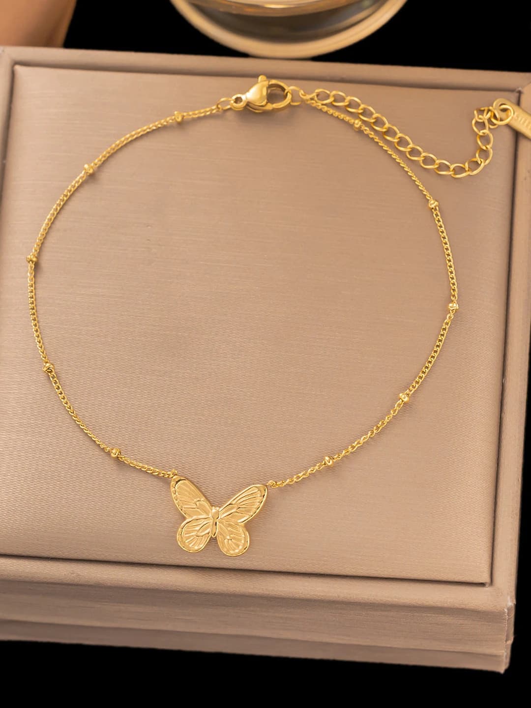 Vintage butterfly, gold