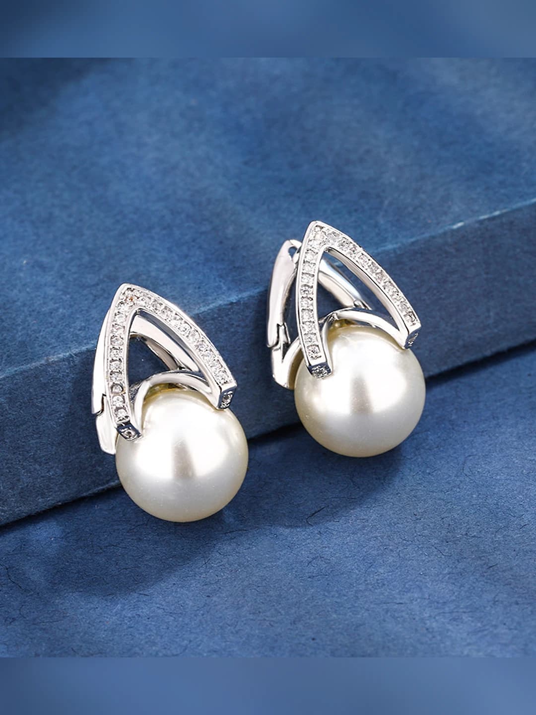 Women's retro metal set: gold-plated brass, faux pearls and crystal inlays, 14-12 mm