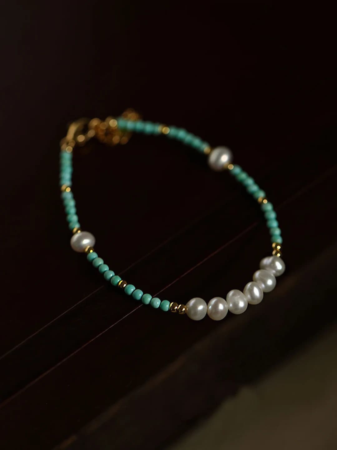 Pearl and turquoise