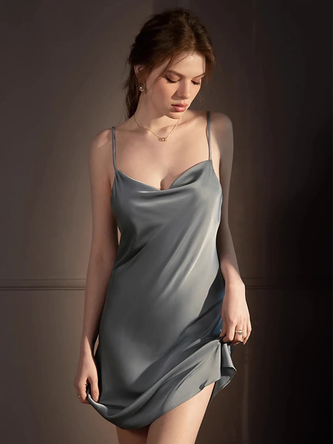 Silk nightgown - Grey