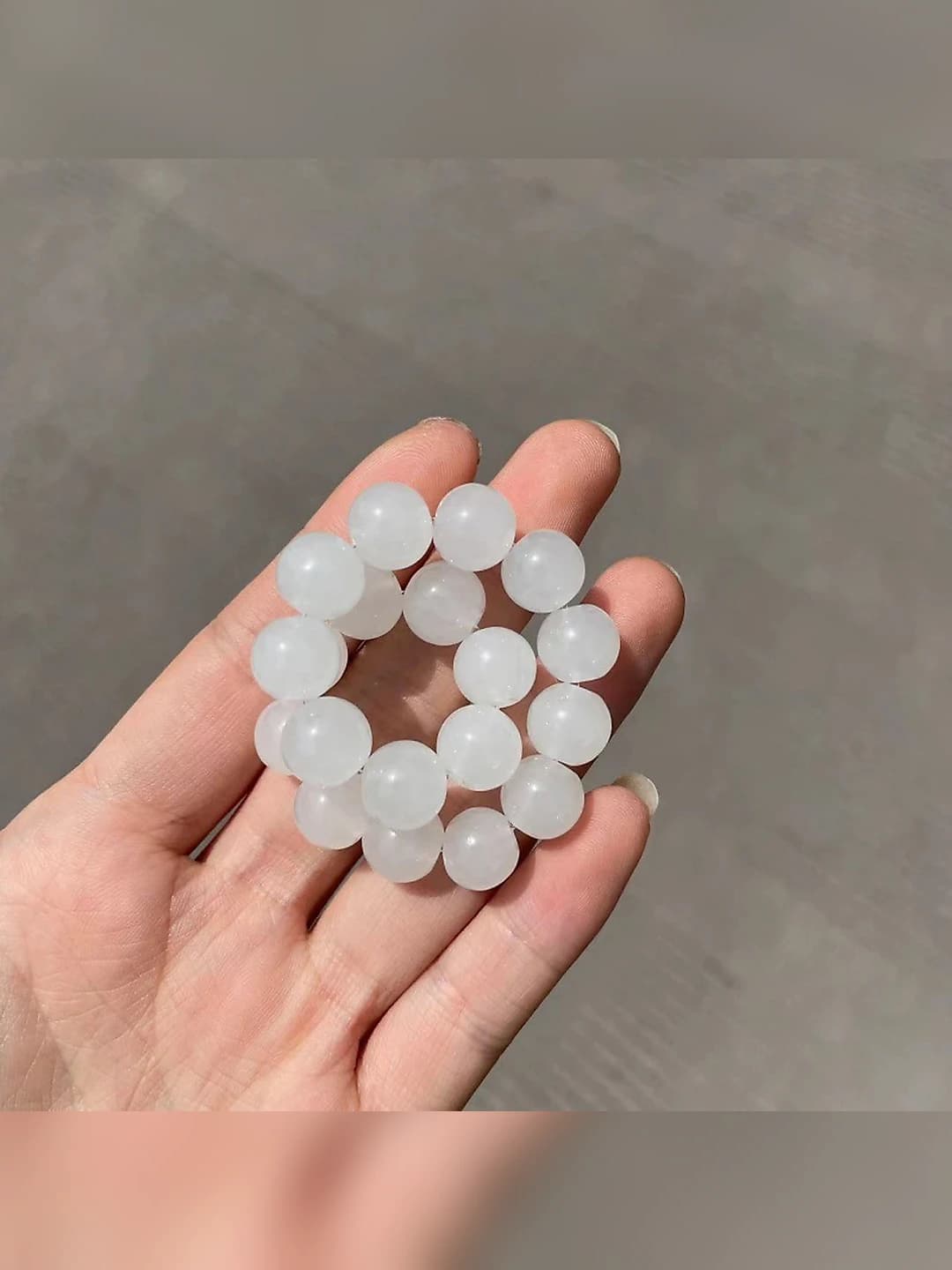 10m kichik shaffof oq shisha
