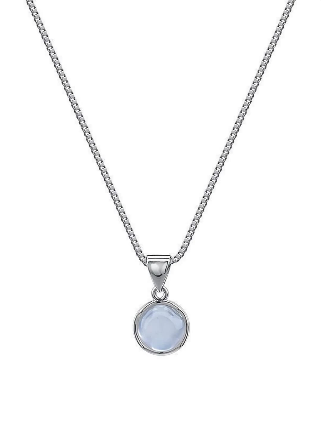 White chalcedony necklace
