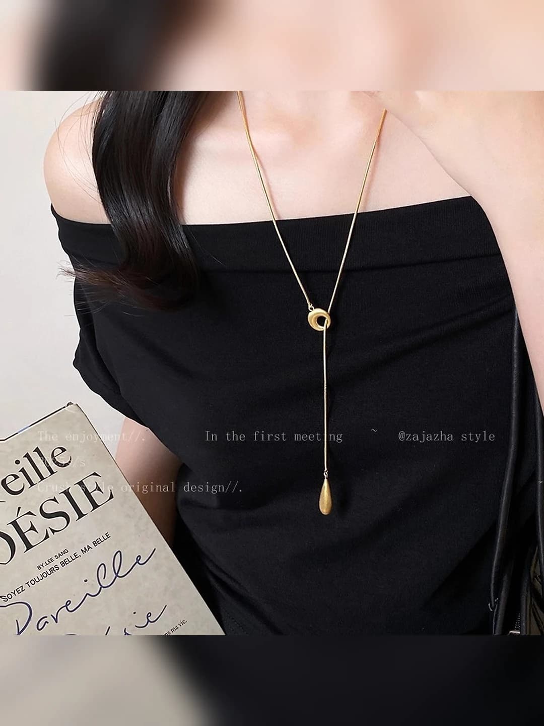 Matte gold drop