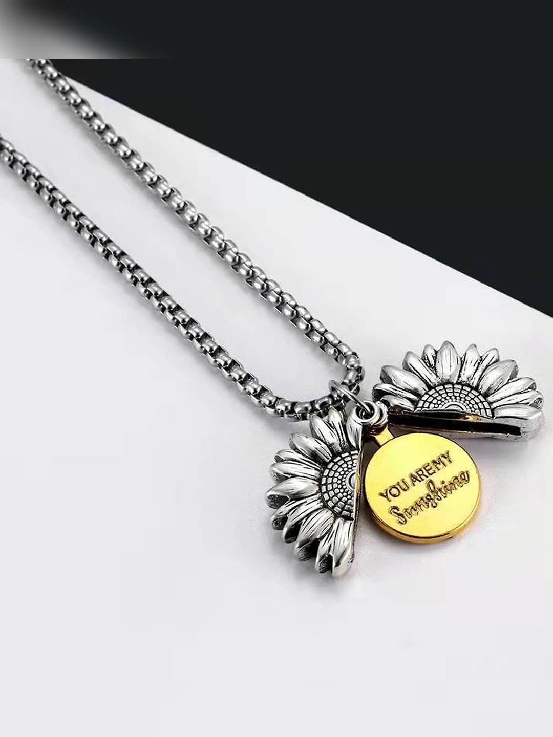 Erkaklar va ayollar uchun uzun sunflower sohasi, hiphop uslubidagi titan po'lat zanjirli o'yinchoq