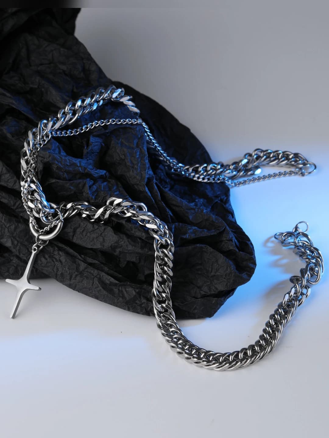 Cuban cross necklace (46 cm)