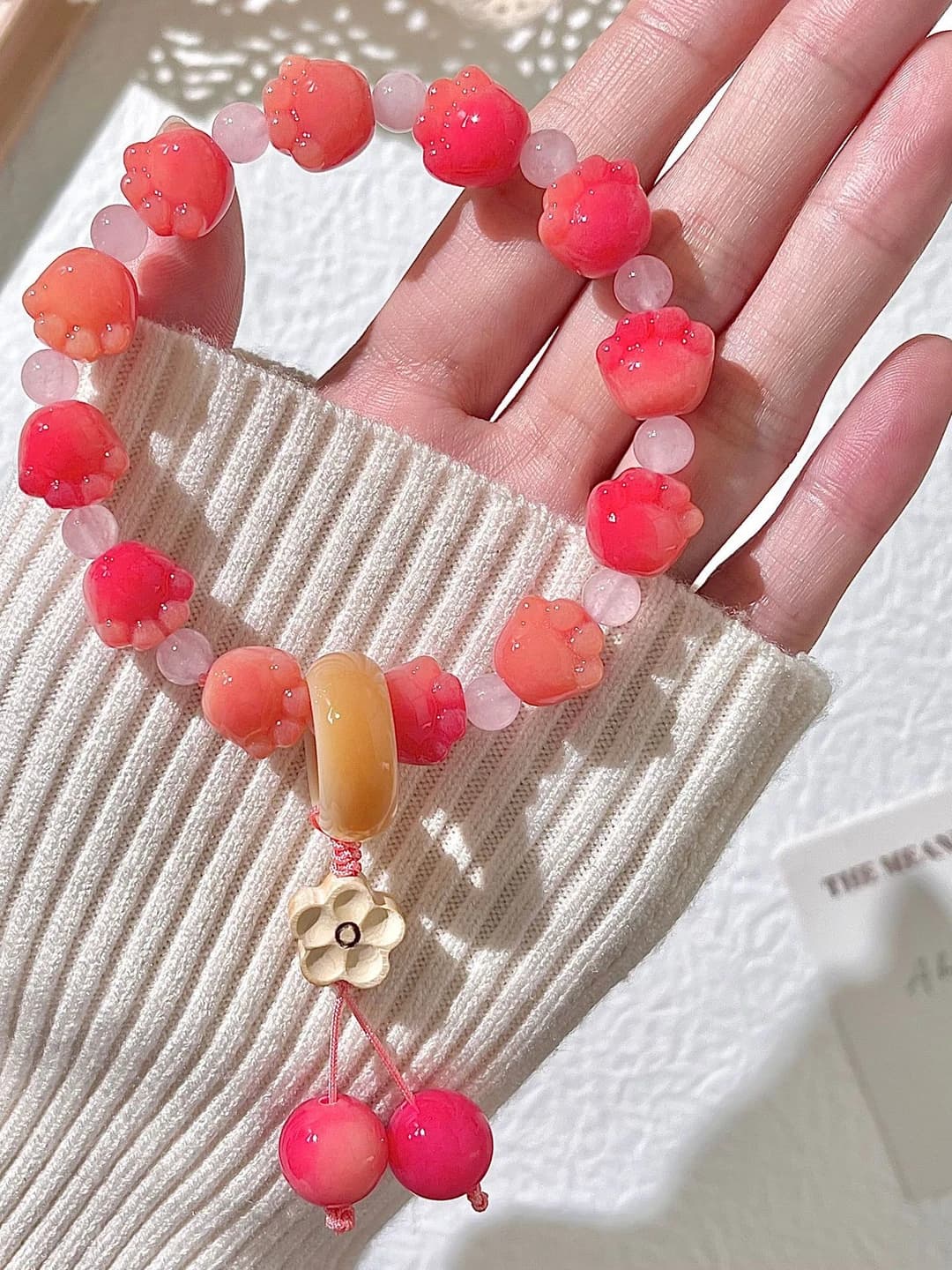Floral apricot