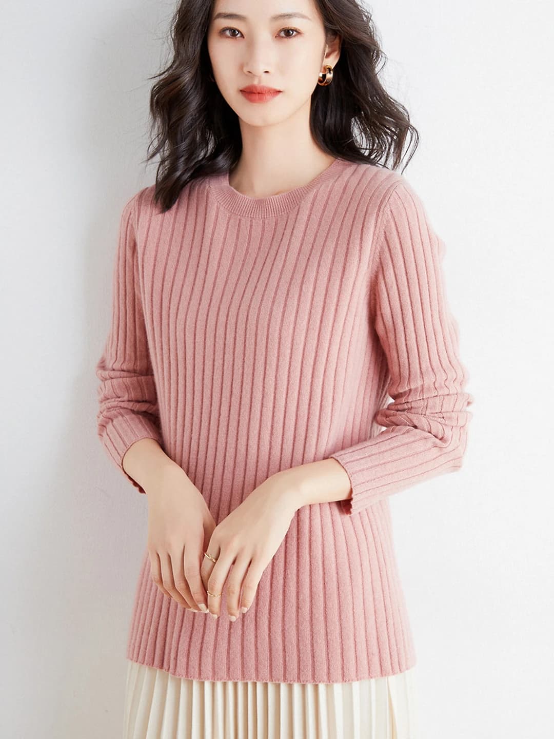 Round neck pink