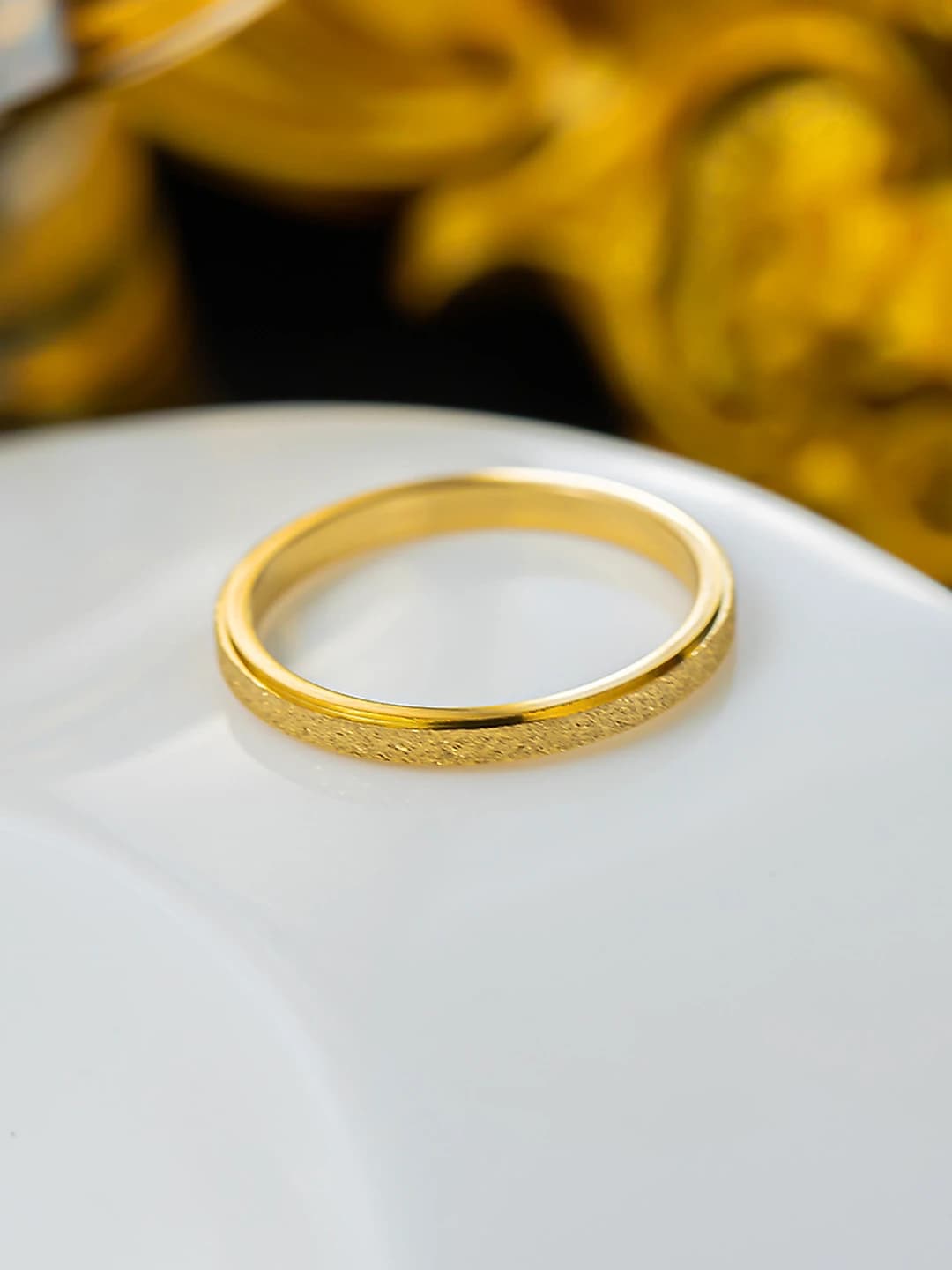 Matte thin ring - Gold