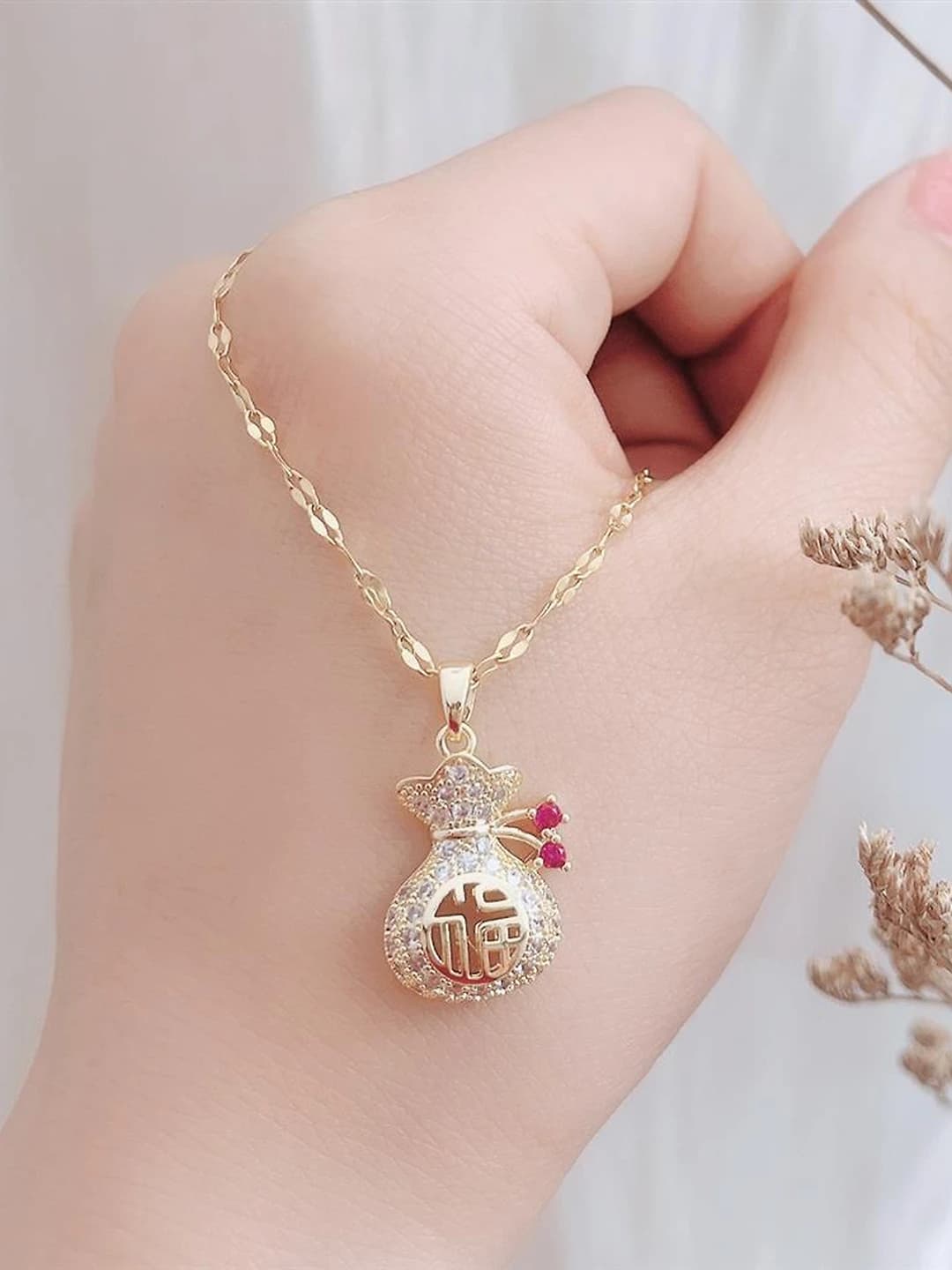 Цепочка с мешочком Золото