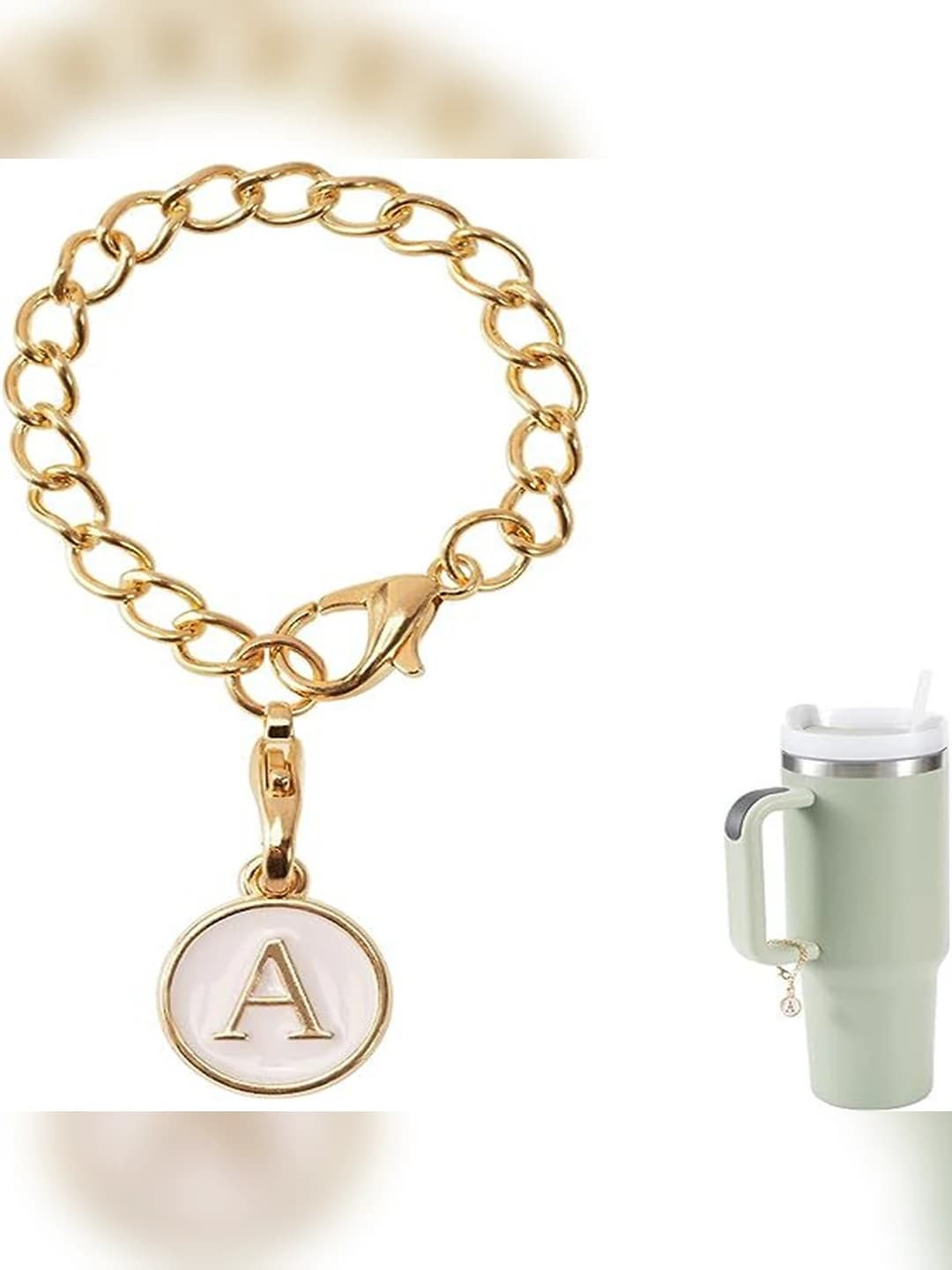 Cute Korean style milk tea cup keychain, bracelet and bag accessory