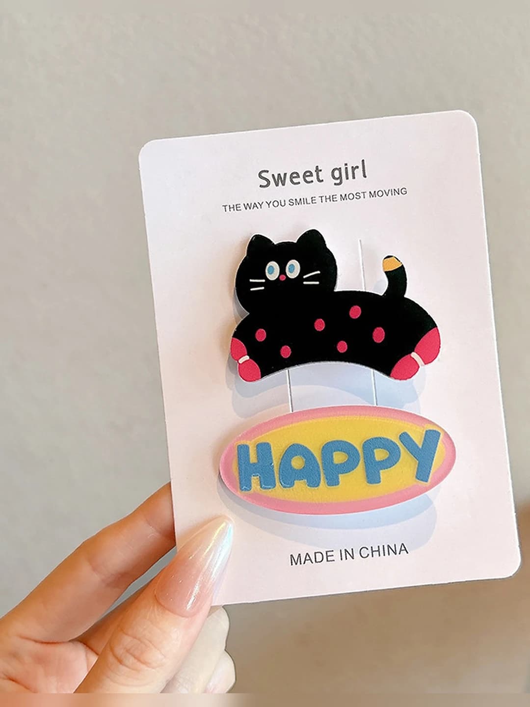 Cute kitten clip set, 5-5.5 cm